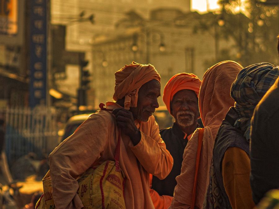 Community street scene in Prayagraj, Uttar Pradesh