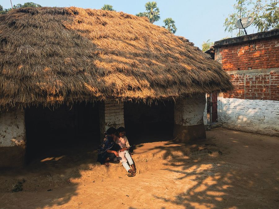 Traditional rural house in the Gangetic plains region